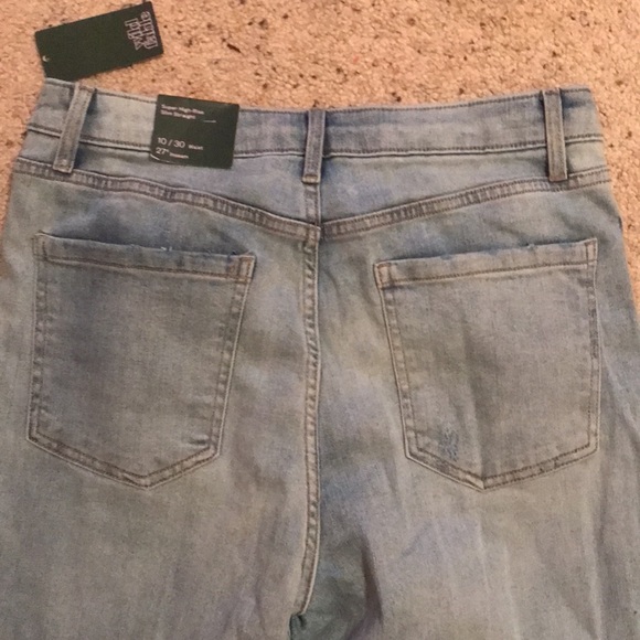Wild fable Super high rise slim straight new with tags jeans button fly Sz 10/30 - Picture 11 of 12